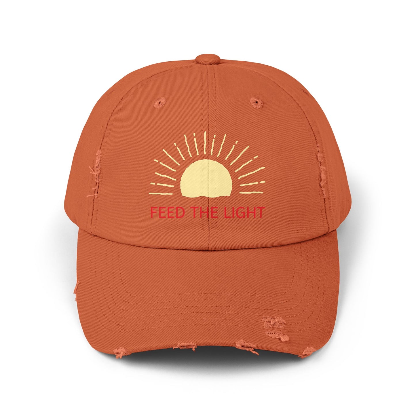 Feed The Light Unisex Distressed Cap