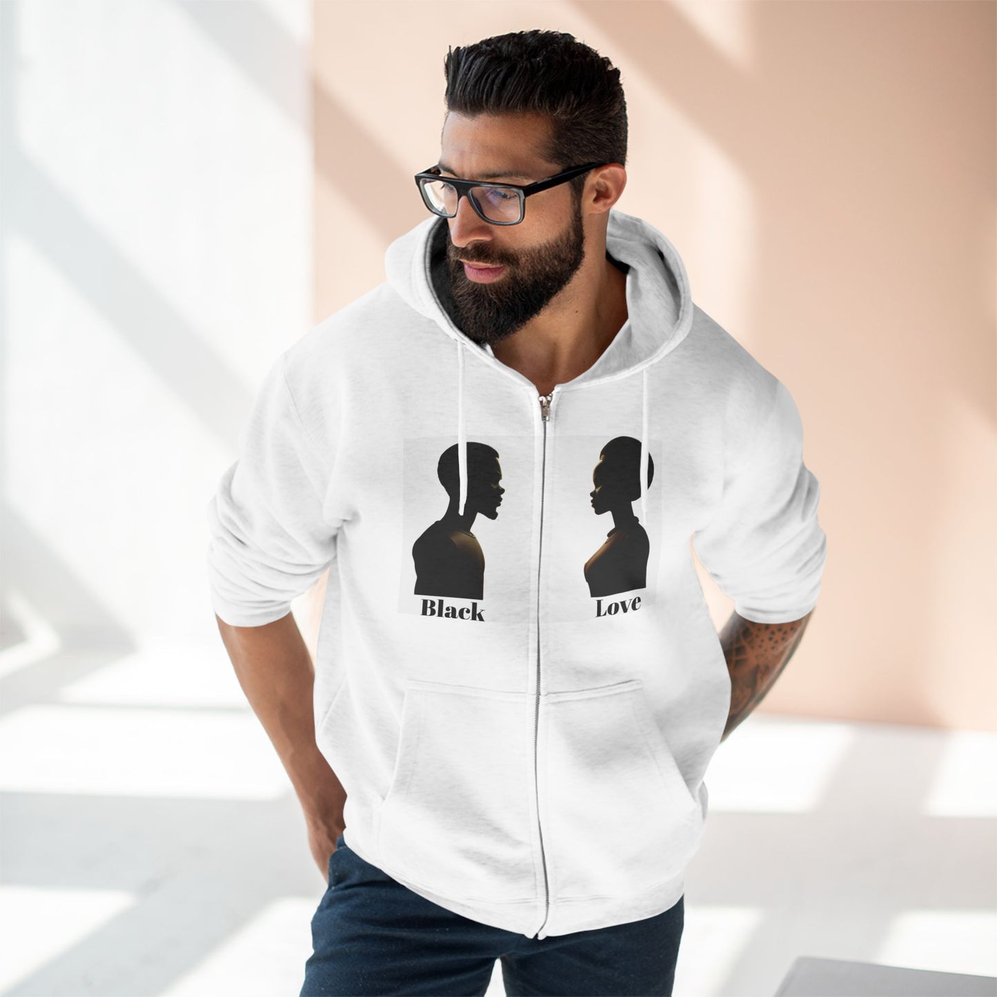 "Black Love" Unisex Zip Hoodie