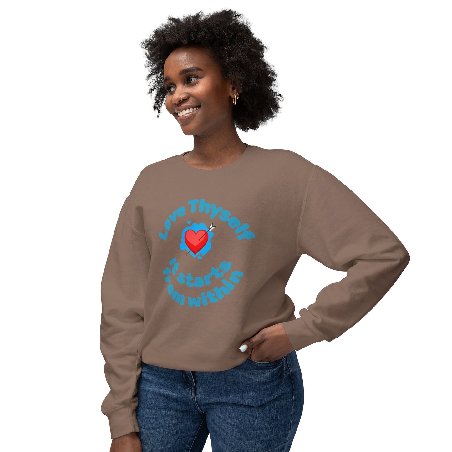 Love Thyself Unisex Lightweight Sweatshirt