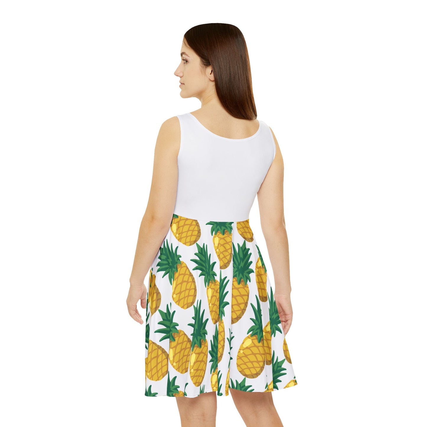 Skater Dress Tropical Pineapple Print