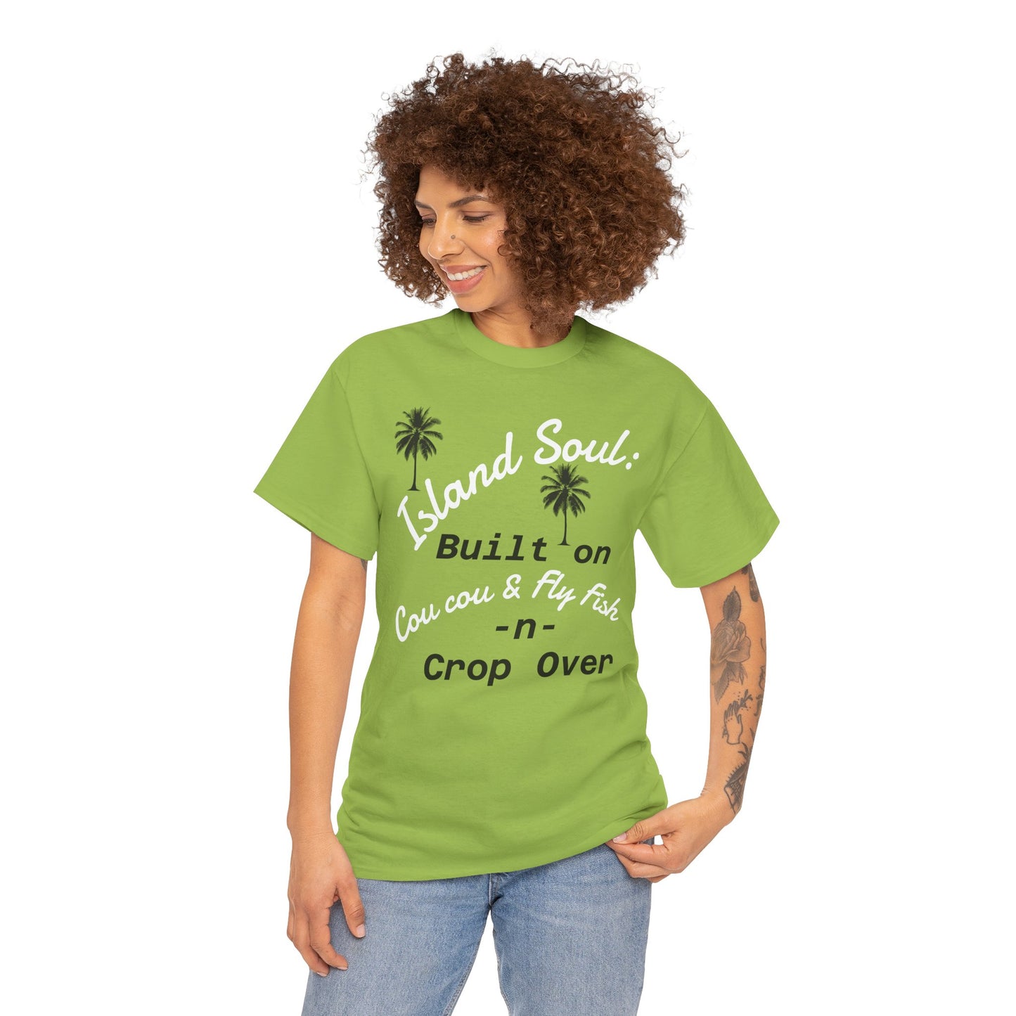 Island Soul Unisex Tee - Built on Cou cou & Fly Fish -n- Crop Over