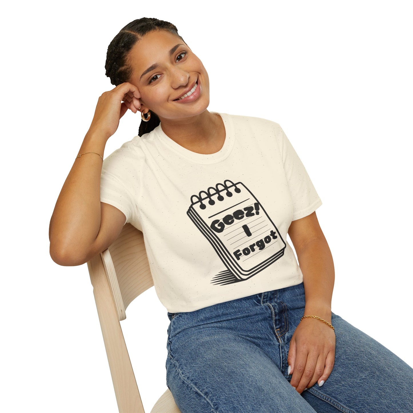 Funny Reminder Unisex Softstyle Tee for Forgetful Friends, Everyday Humor Shirt