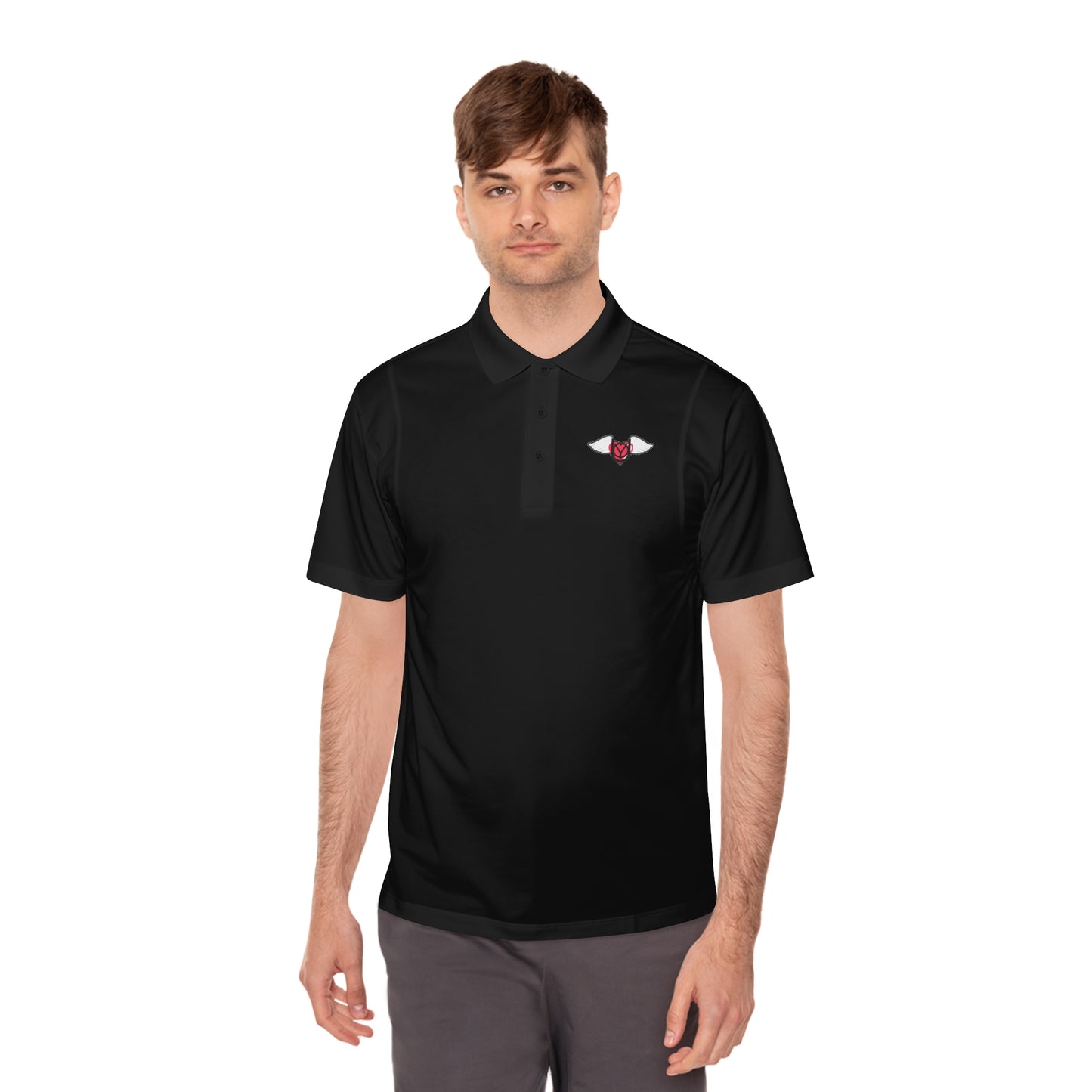 EMbrace The You Men's Sport Polo Shirt (Logo)
