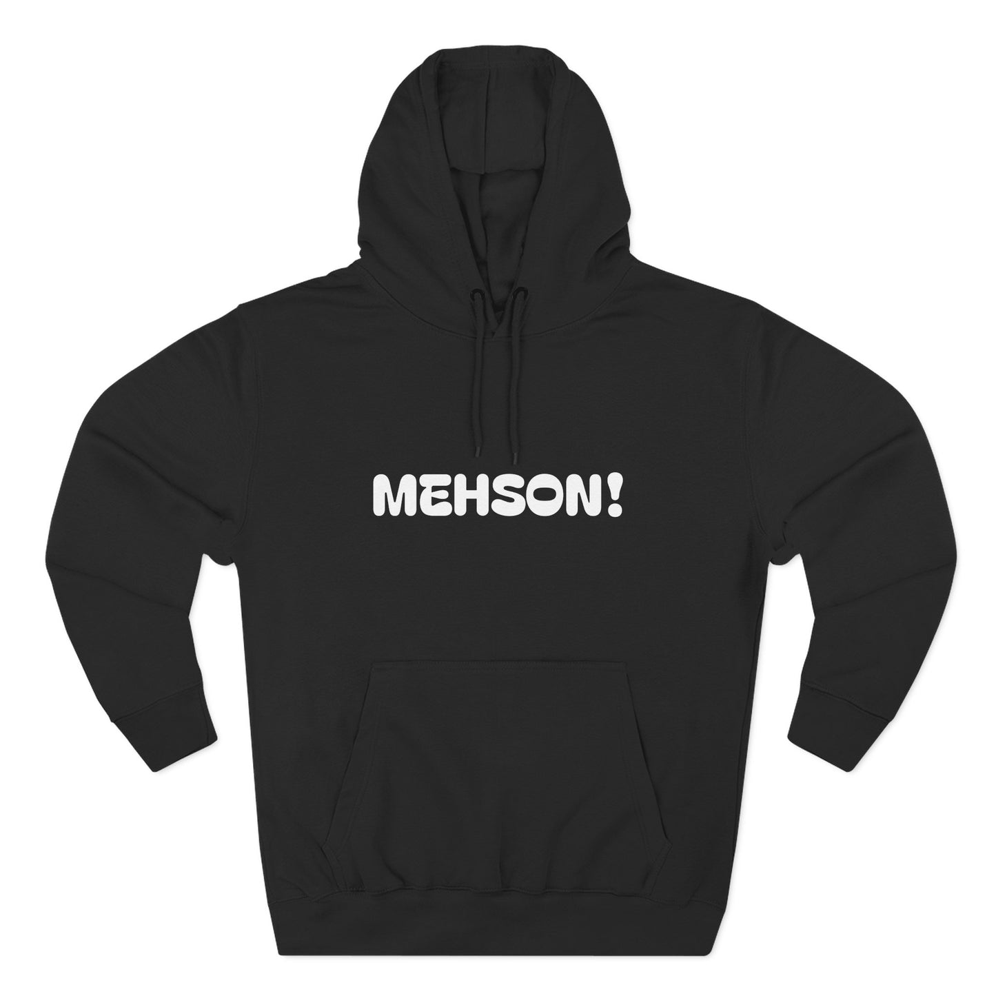Playful Fleece Hoodie with Witty Text - Mehson!