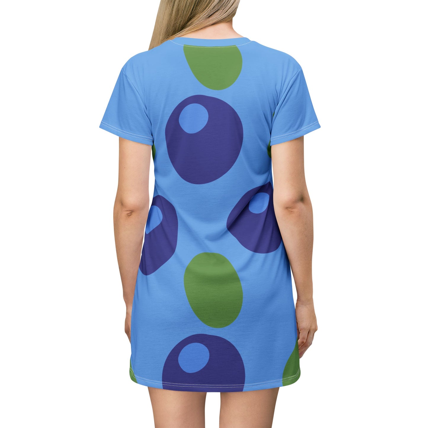 T-Shirt Dress Vibrant Blue Berry