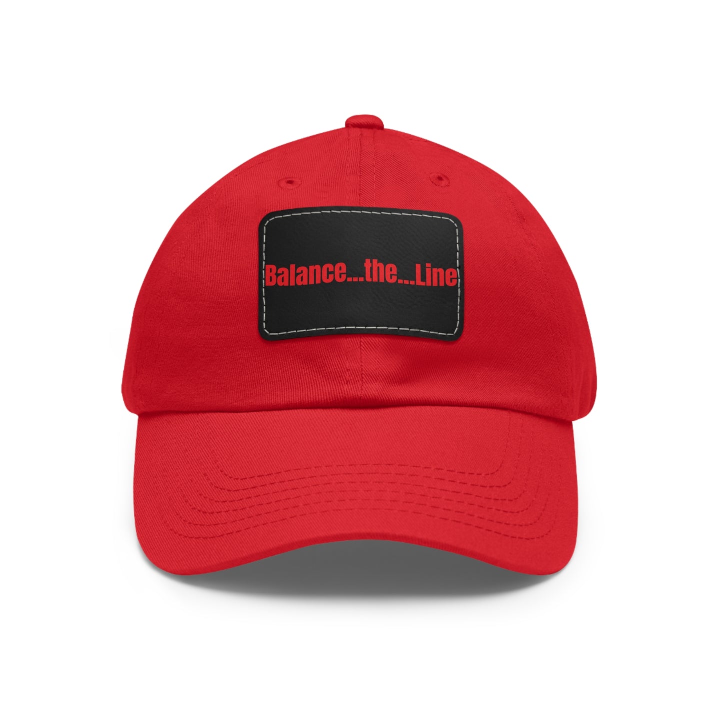 Balance the Line Dad Hat Leather Patch (RR)