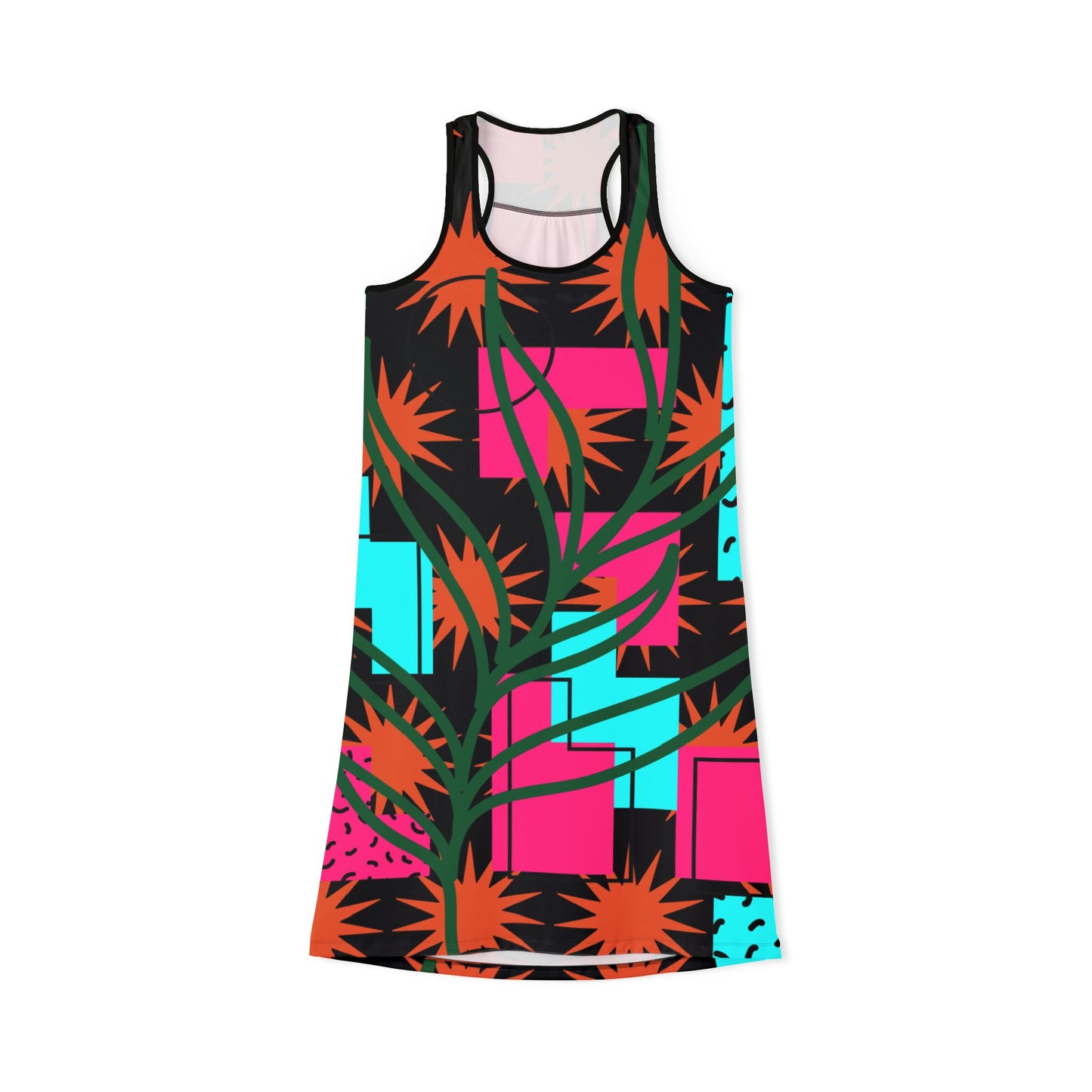 Tropical Print Racerback Dress B