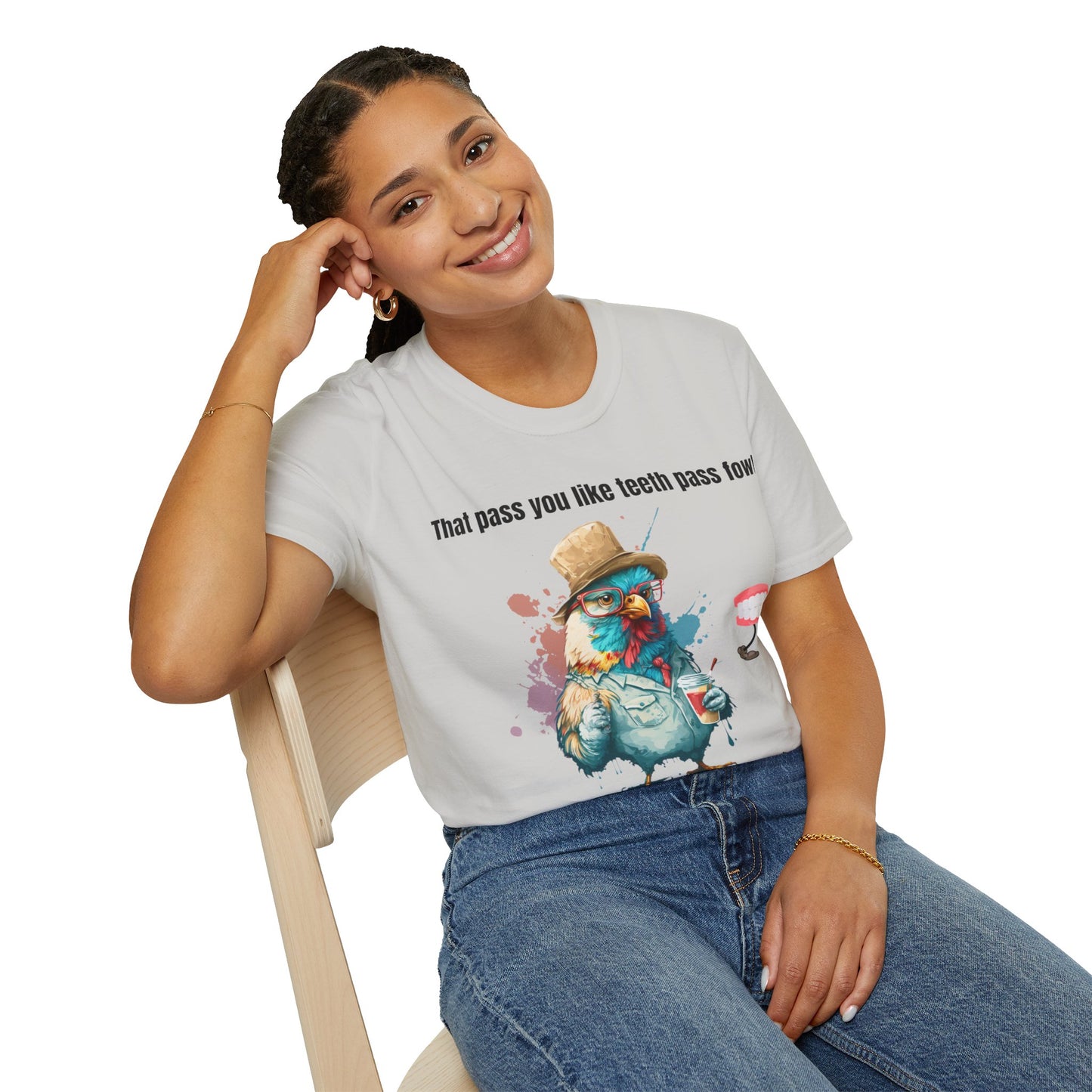 Teeth Pass Fowl Softstyle T-Shirt