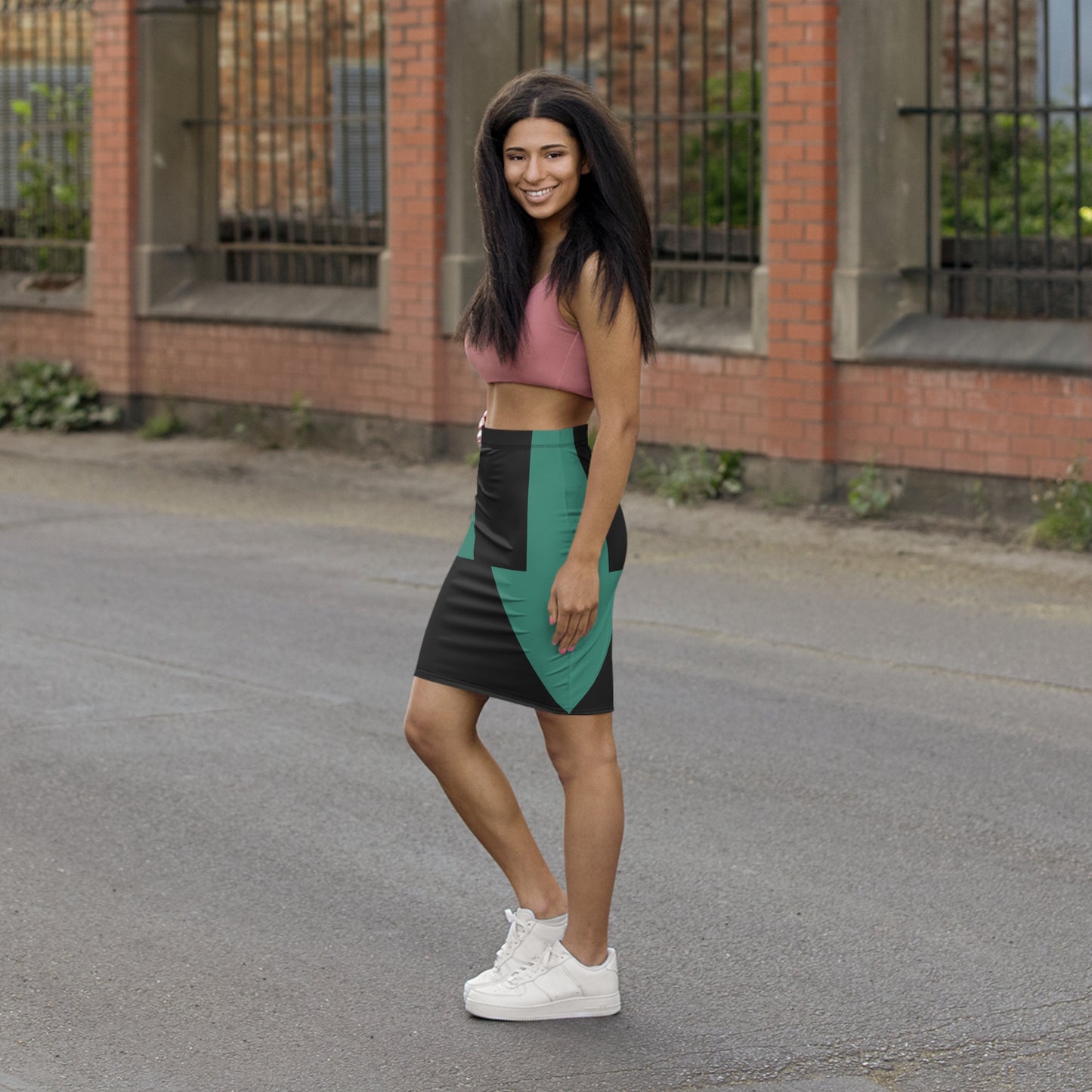 Chic Geometric Women's Pencil Skirt BG