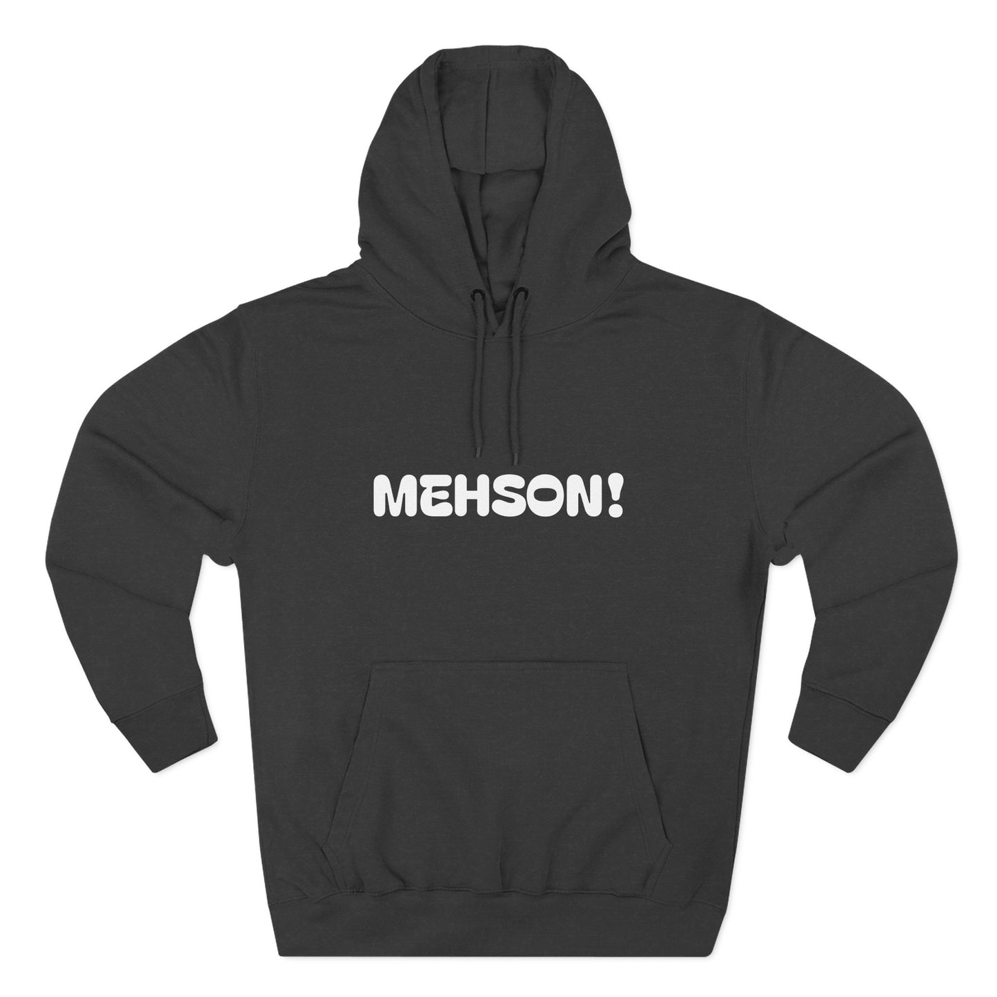 Playful Fleece Hoodie with Witty Text - Mehson!