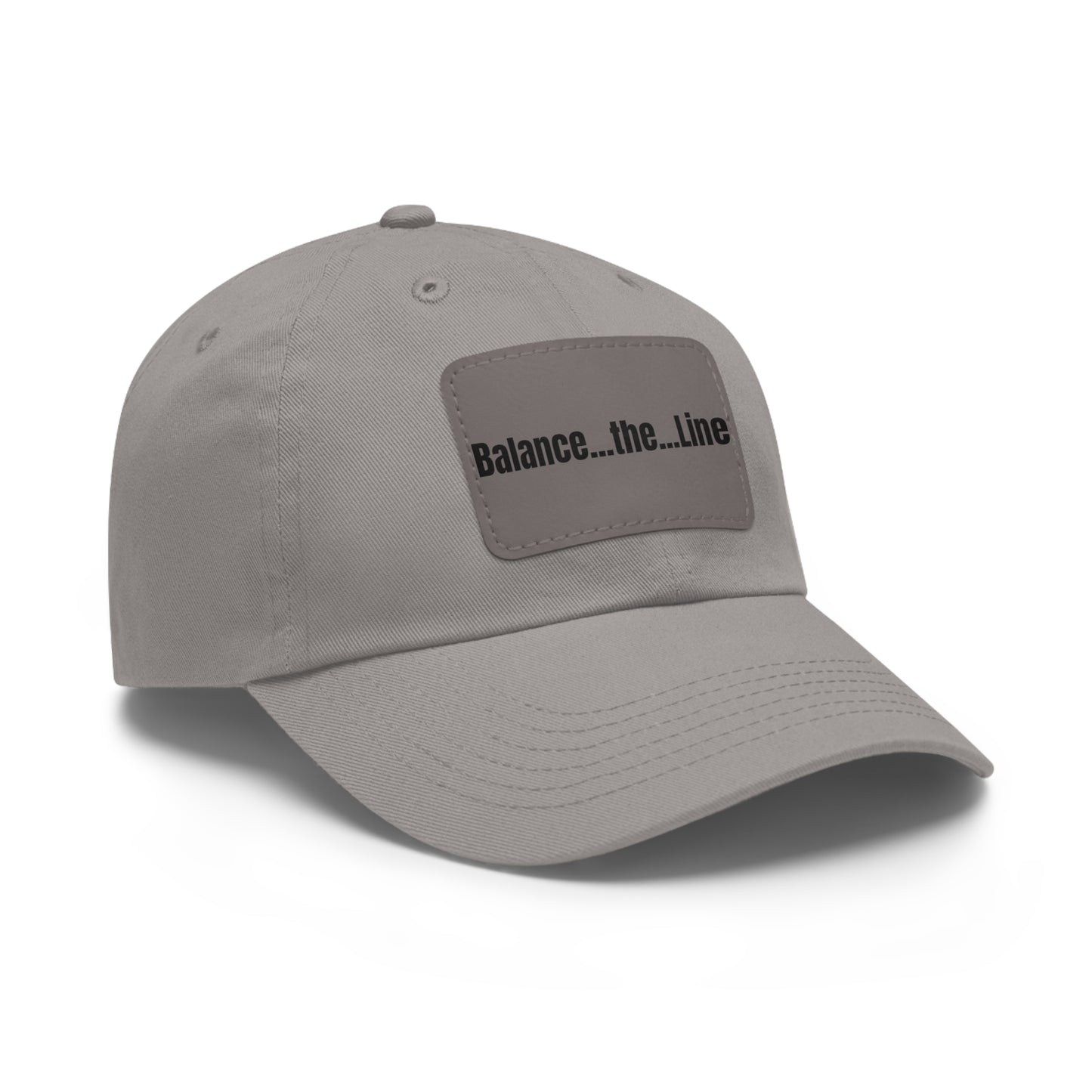 Balance the Line Dad Hat Leather Patch (RG)