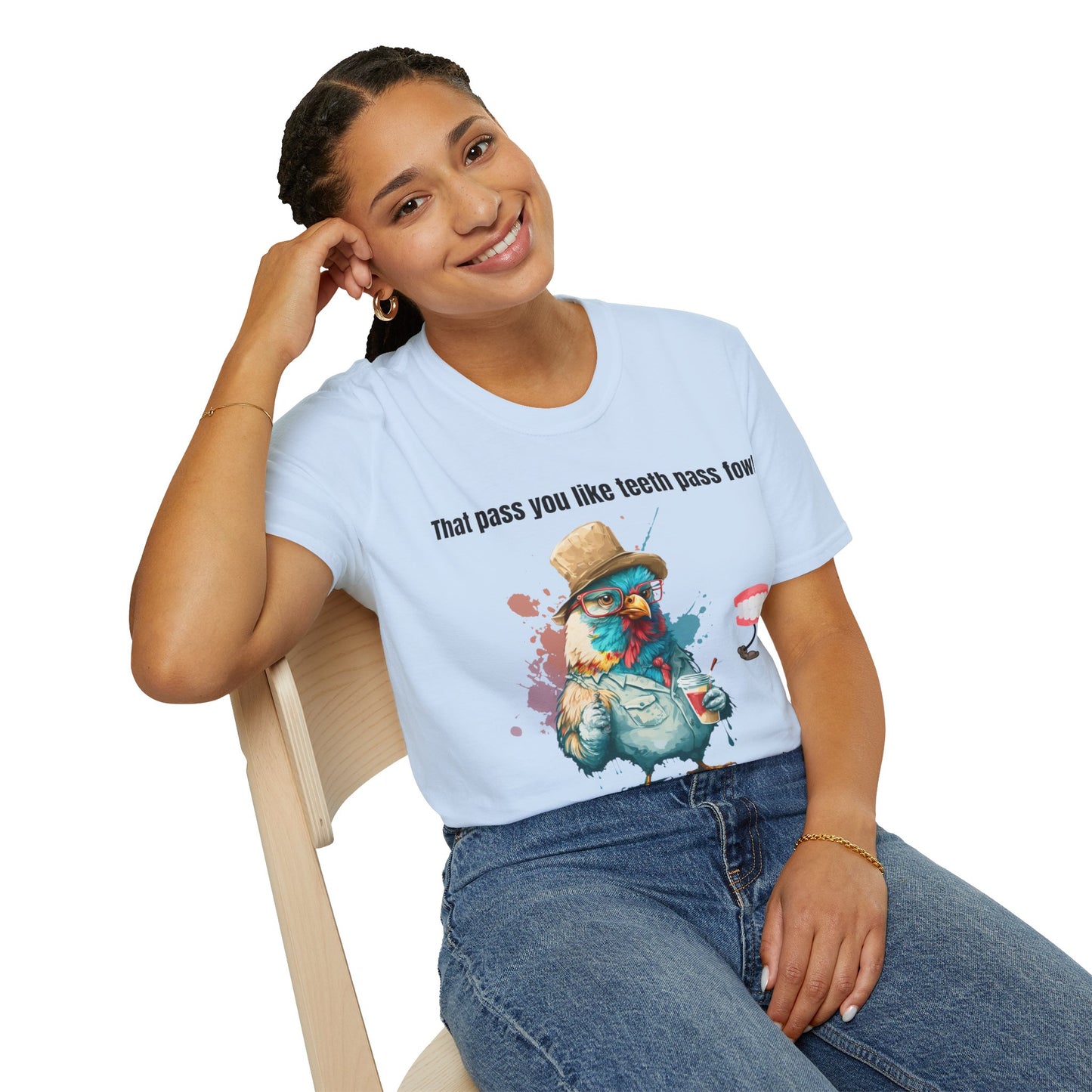 Teeth Pass Fowl Softstyle T-Shirt