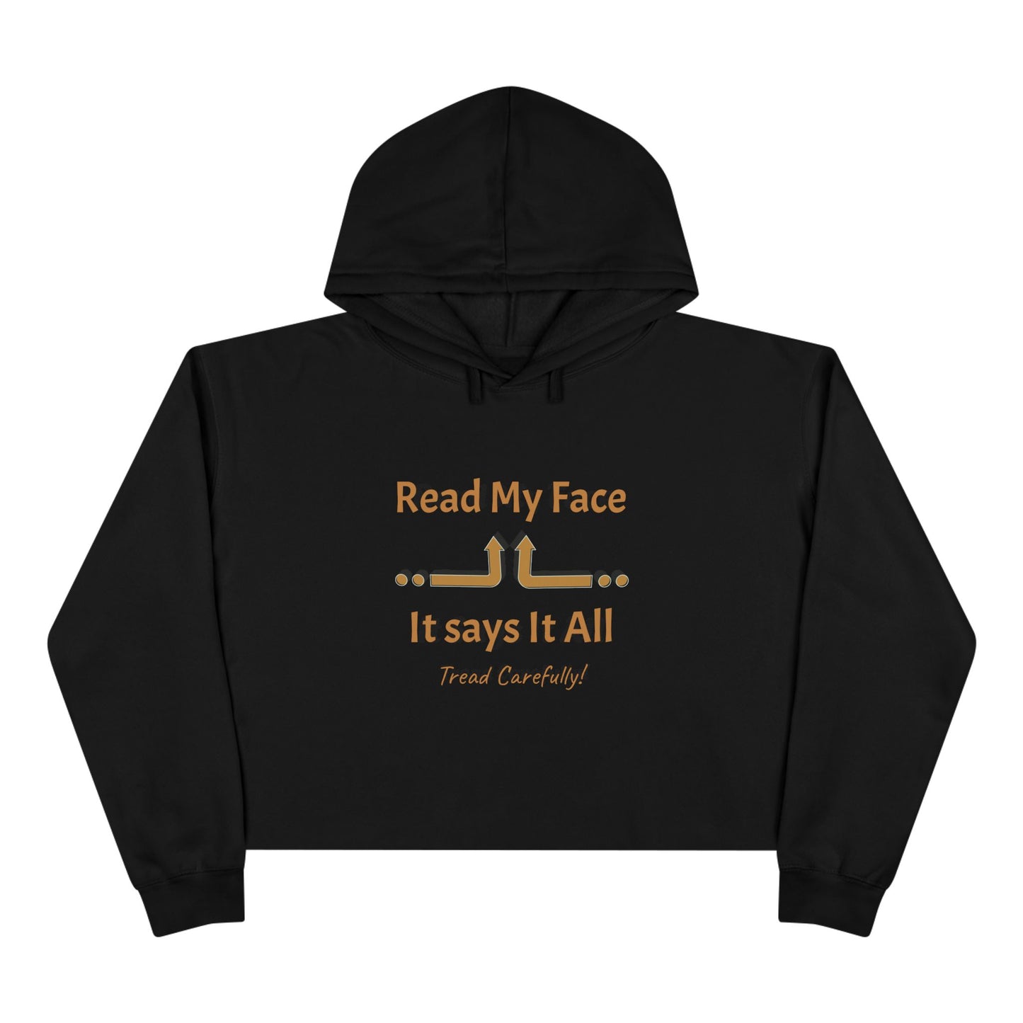 Read My Face Crop Hoodie