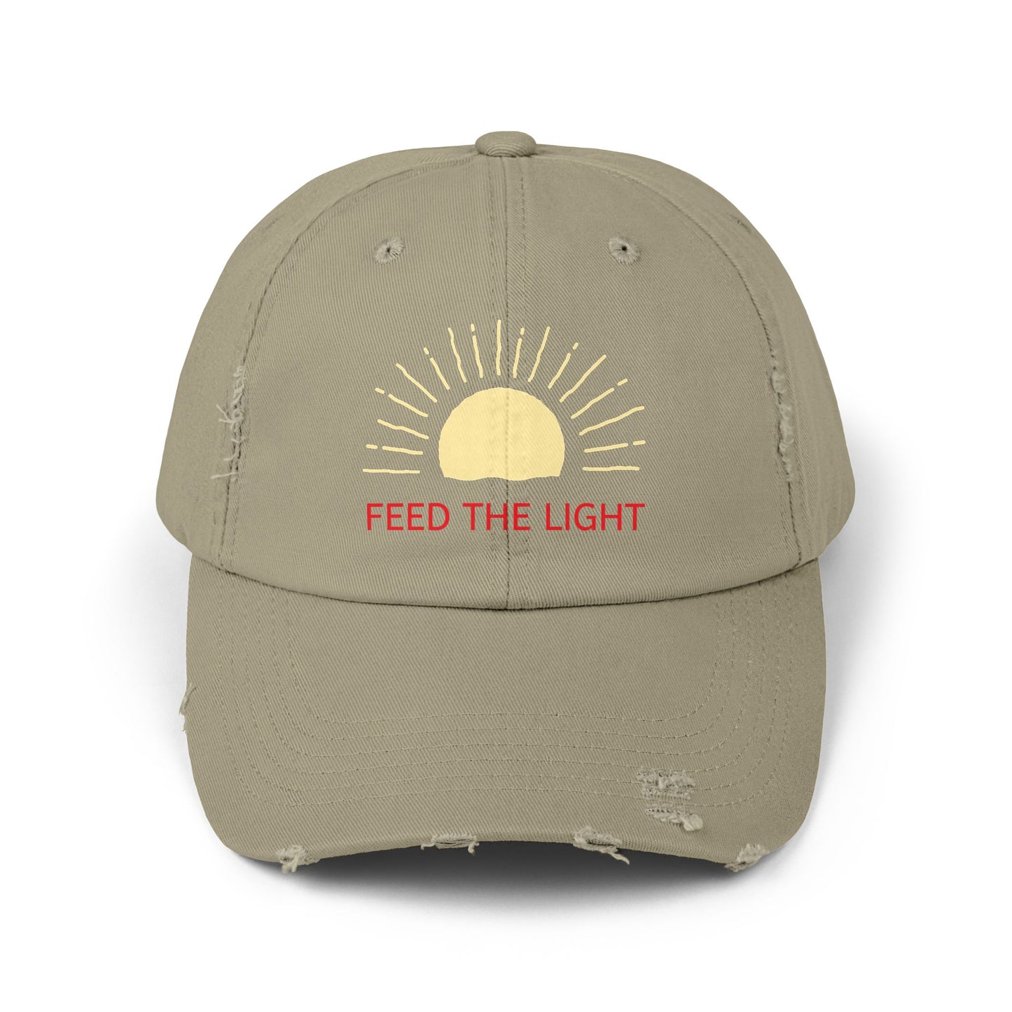 Feed The Light Unisex Distressed Cap