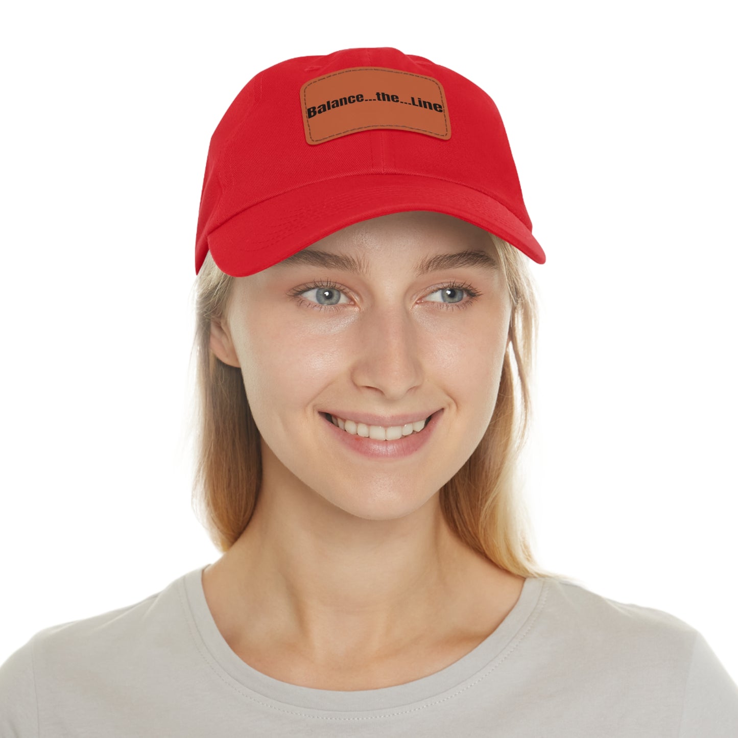 Balance the Line Dad Hat Leather Patch (RR)