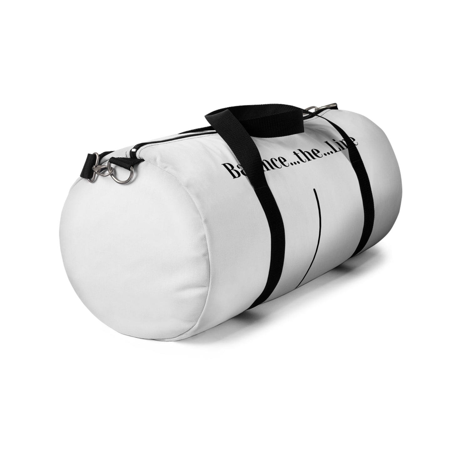 Balance the Line Duffel Bag White/Red