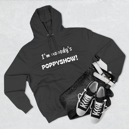 Playful Fleece Hoodie with Witty Text - Poppyshow!