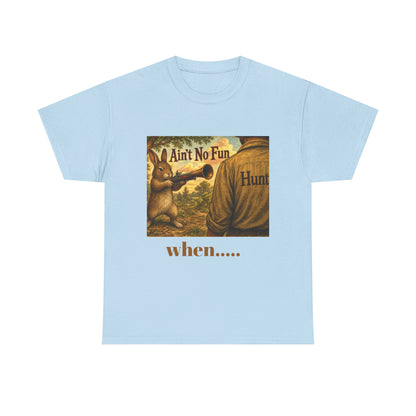 Vintage Bunny Graphic Wisdom Tee — "Ain't No Fun When..."