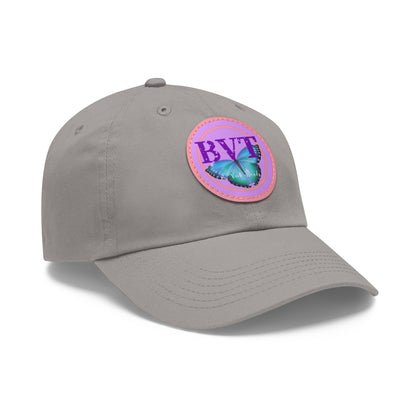 Butterfly Patch Dad Hat — BVT Logo Grey Cap