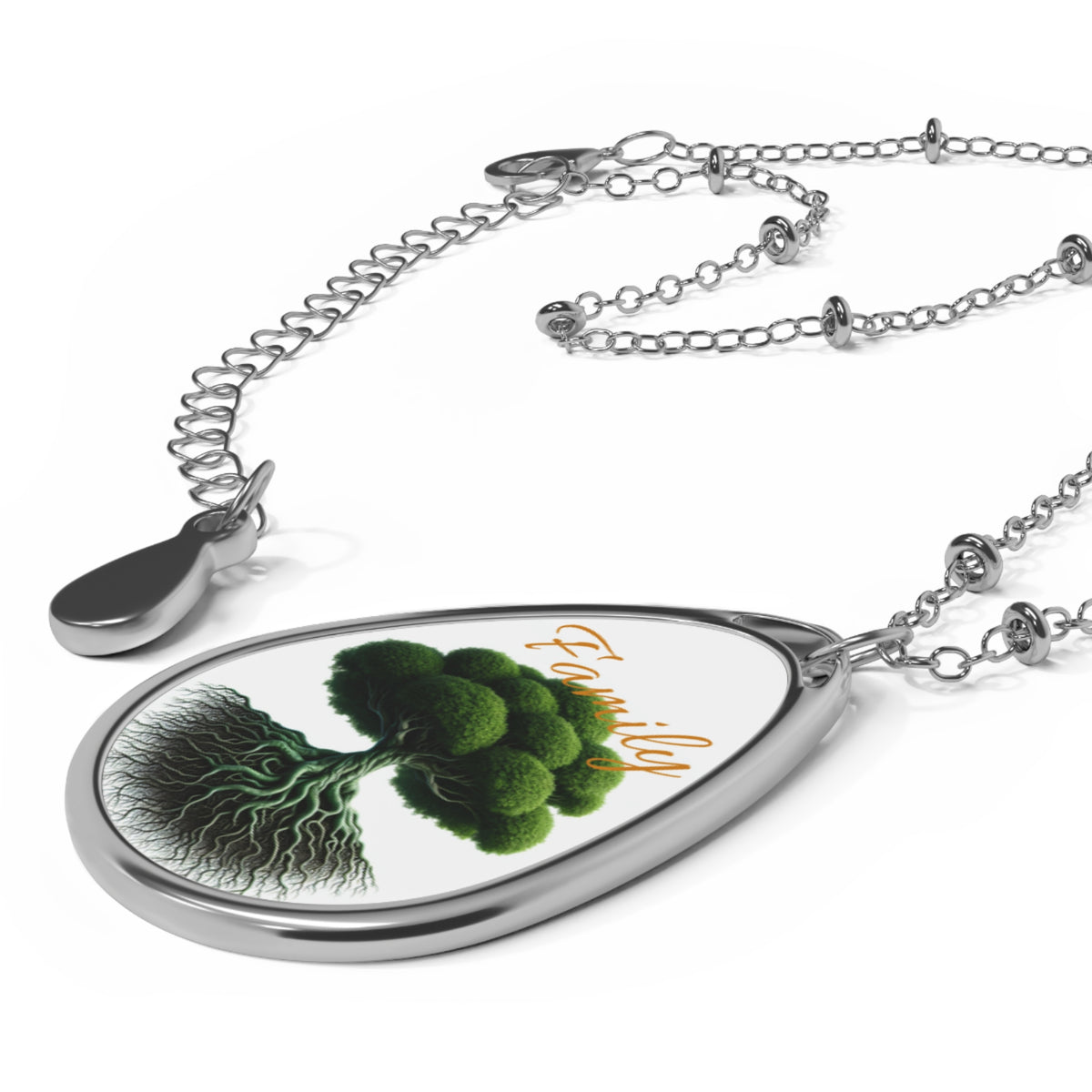 Family Tree Oval Necklace
