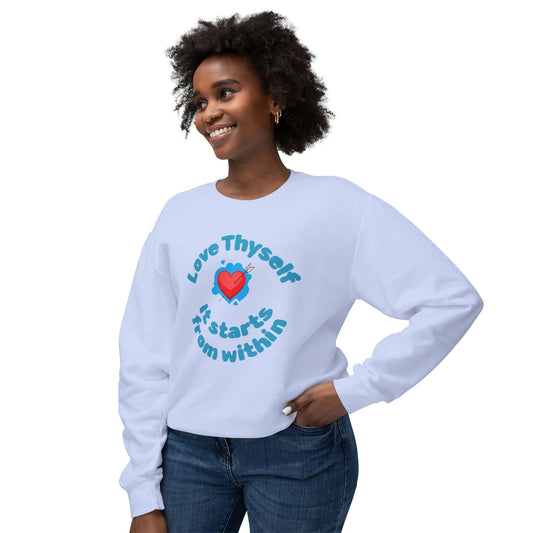 Love Thyself Unisex Lightweight Sweatshirt