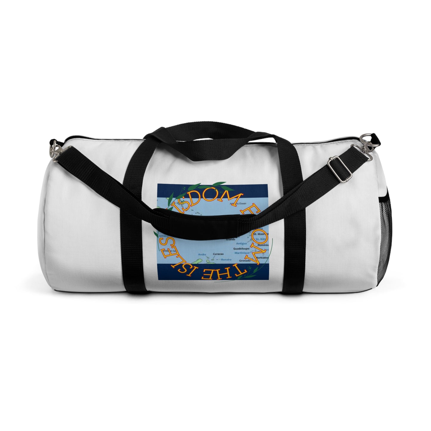 Travel Duffel Bag — 'The World Is Yours' Map Graphic