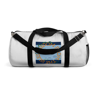 Travel Duffel Bag — 'The World Is Yours' Map Graphic