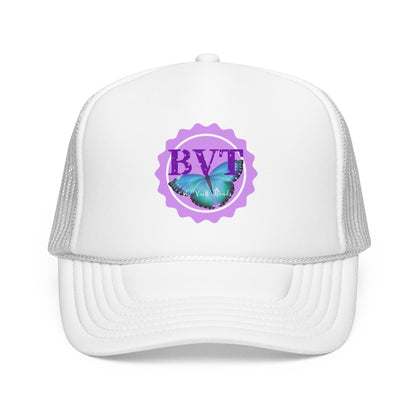 Butterfly Vibes Foam Trucker Hat – BVT Logo Mesh Cap