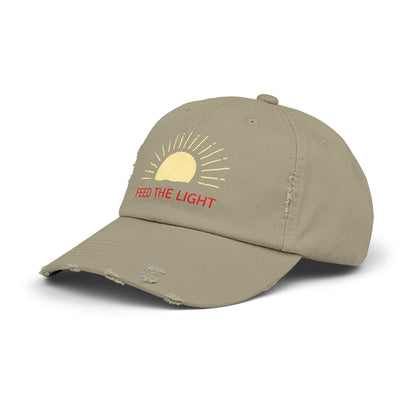 Feed The Light Unisex Distressed Cap