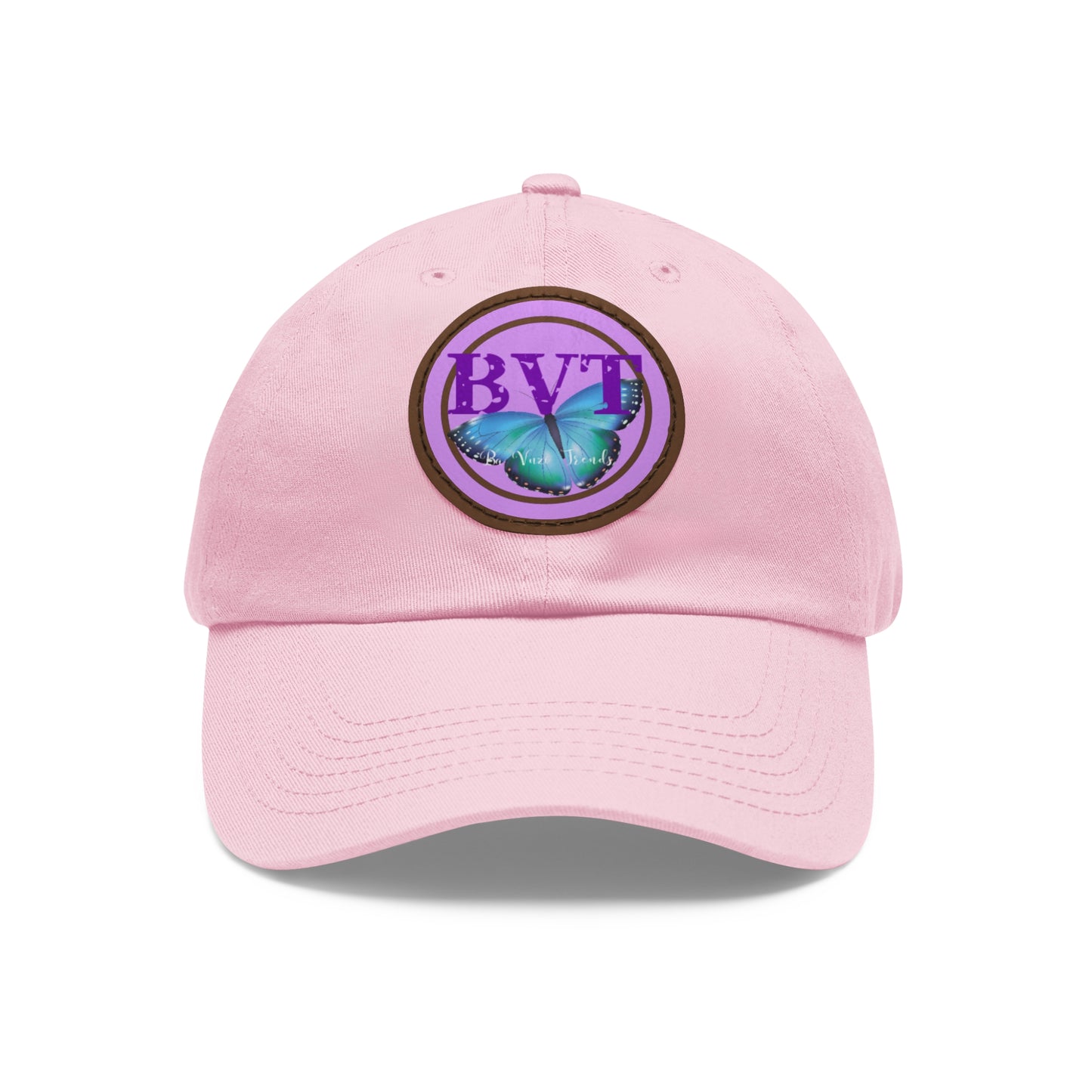 Butterfly Patch Dad Hat — BVT Logo Pink Cap
