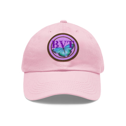 Butterfly Patch Dad Hat — BVT Logo Pink Cap