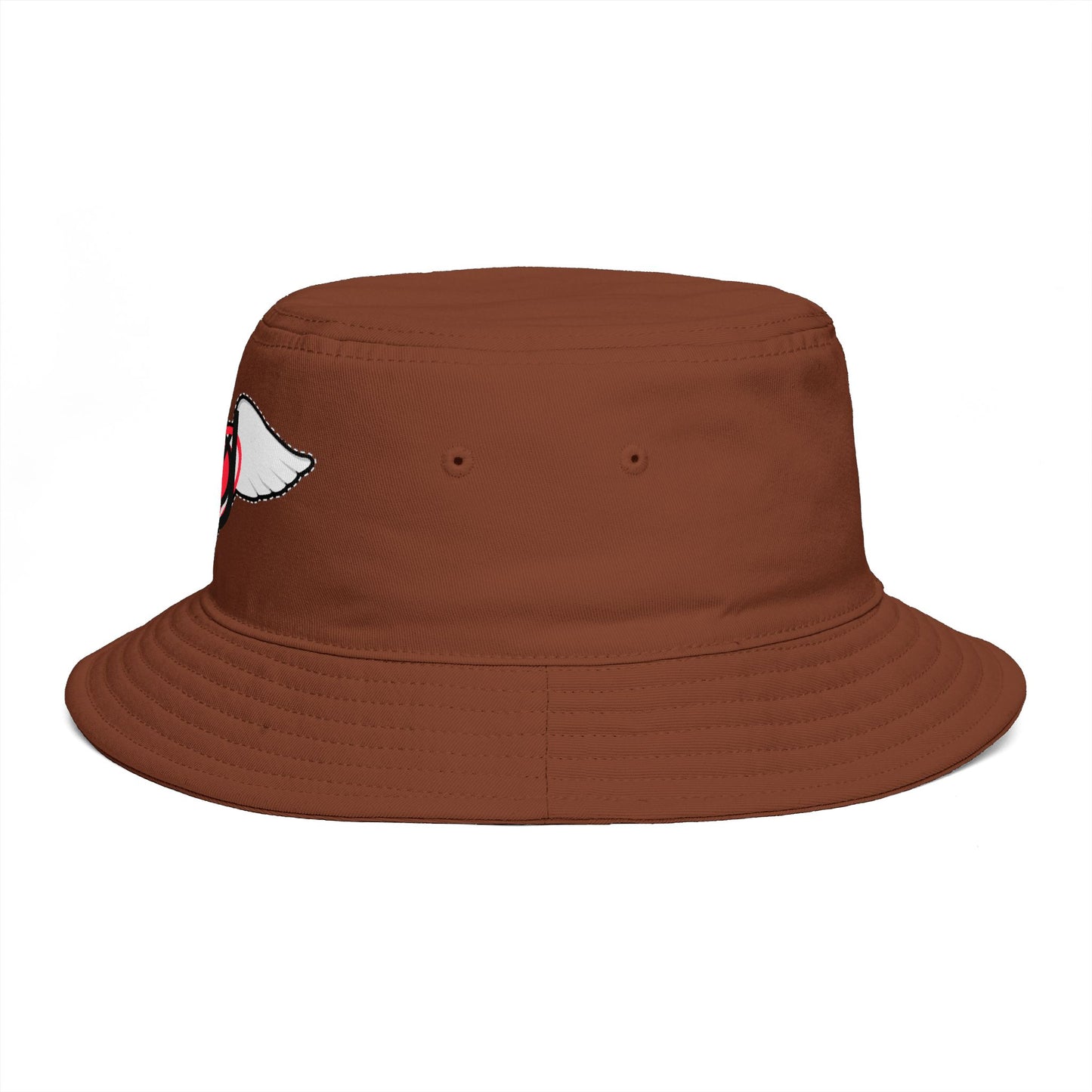 Embrace You Logo Bucket Hat — Cute Retro Winged Heart Sun Hat