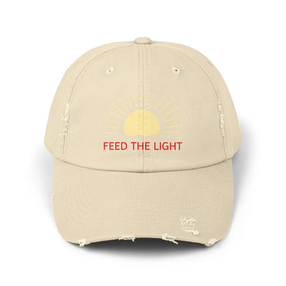 Feed The Light Unisex Distressed Cap