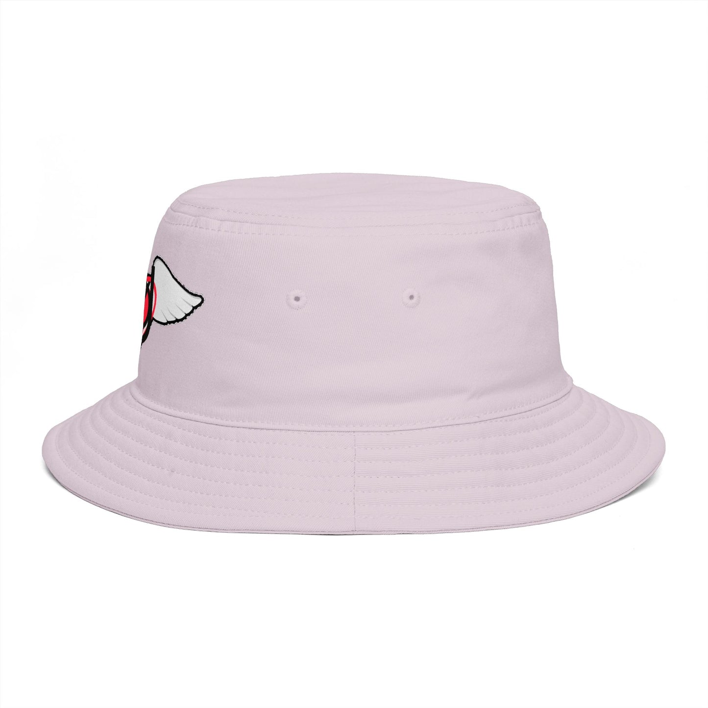 Embrace You Logo Bucket Hat — Cute Retro Winged Heart Sun Hat