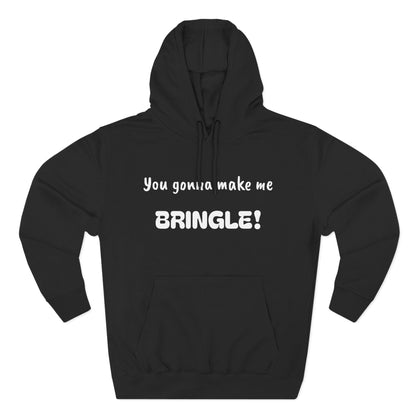 Playful Fleece Hoodie with Witty Text - Bringle