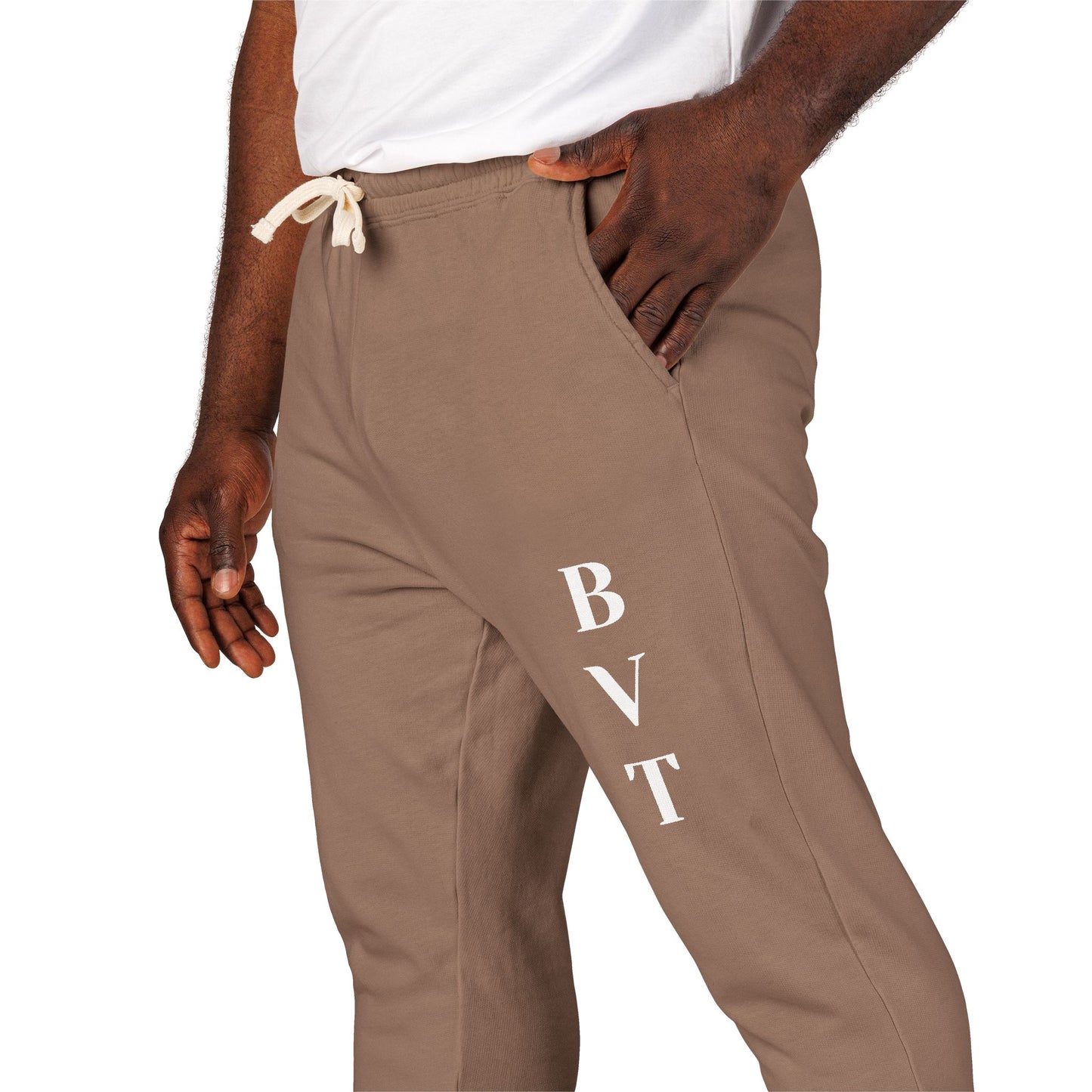 Unisex Fleece Sweatpants  BVT Garment-Dyed