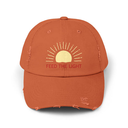 Feed The Light Unisex Distressed Cap