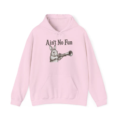 Ain't No Fun Rabbit Hoodie – Funny Vintage Animal Graphic Hoodie