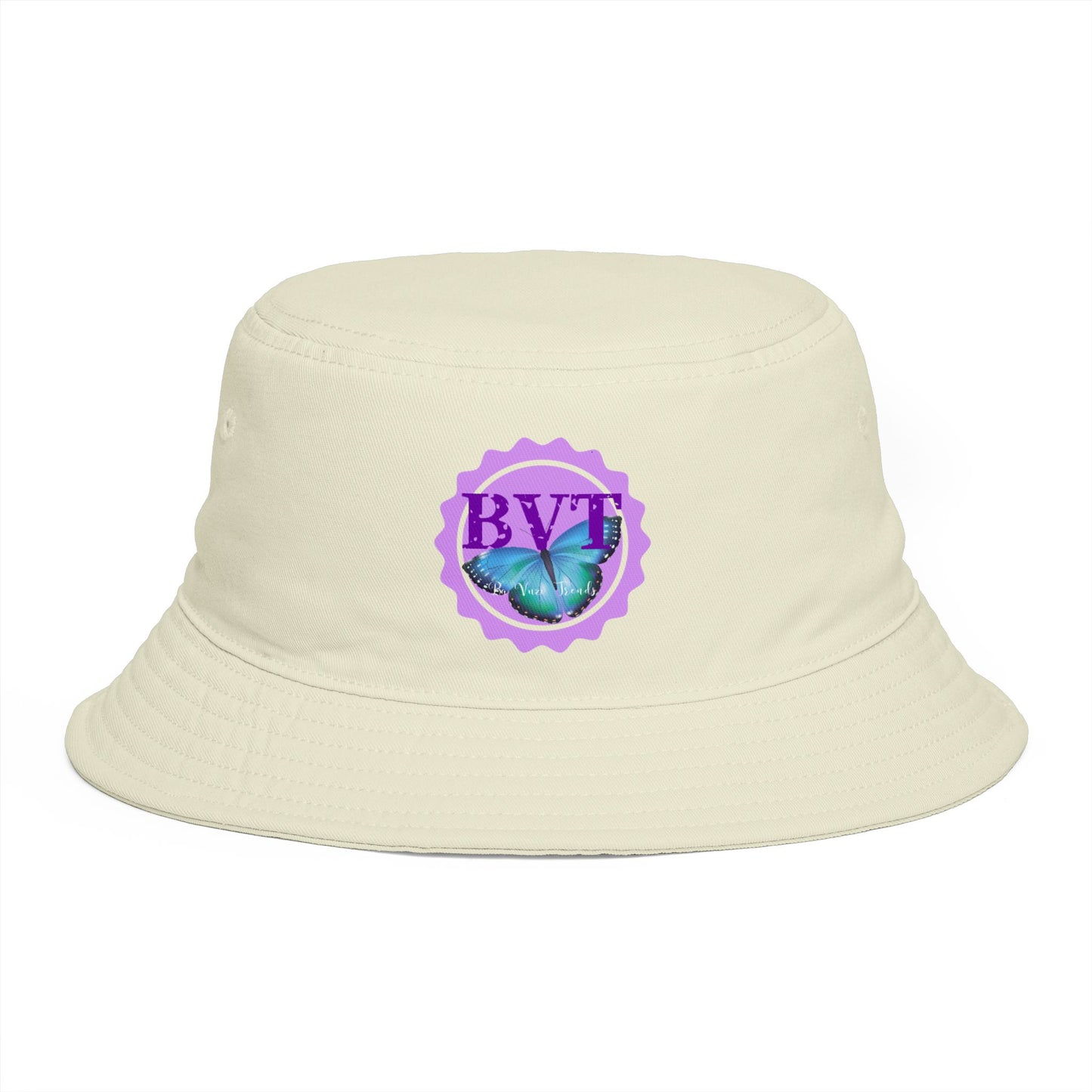BVT Butterfly Logo Bucket Hat — Casual Sun Hat