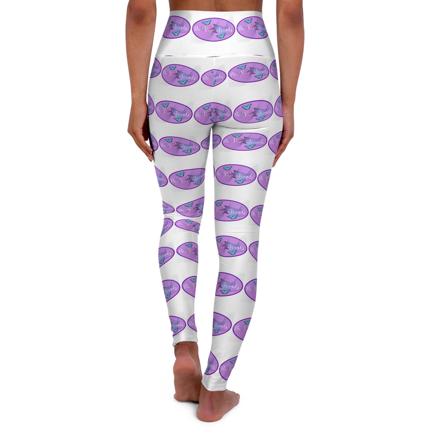 BVT Oval High-Waisted Yoga Leggings –  All-Over Print