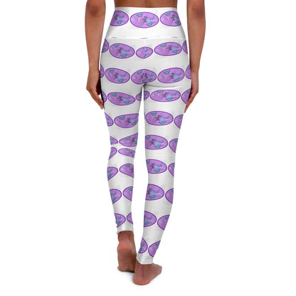 BVT Oval High-Waisted Yoga Leggings –  All-Over Print