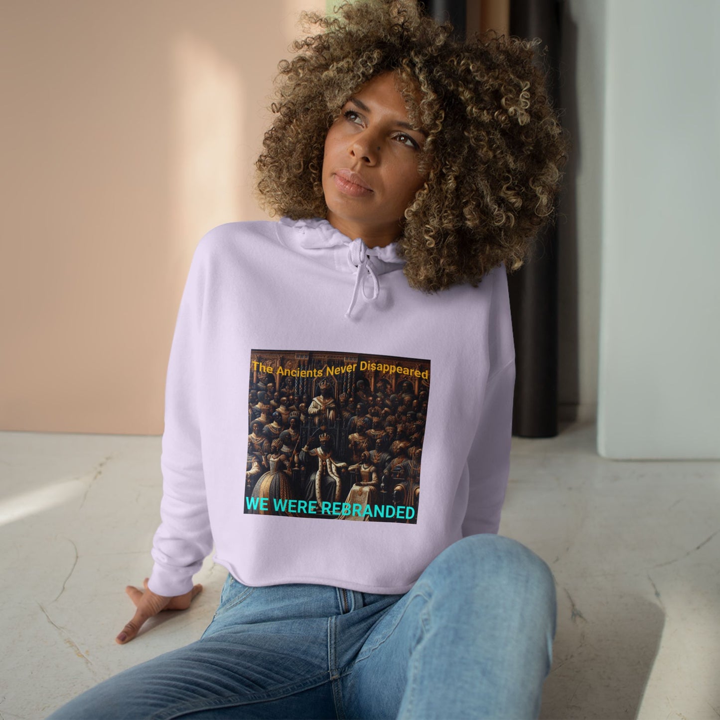 We Were Rebranded Crop Hoodie | Royalty Graphic