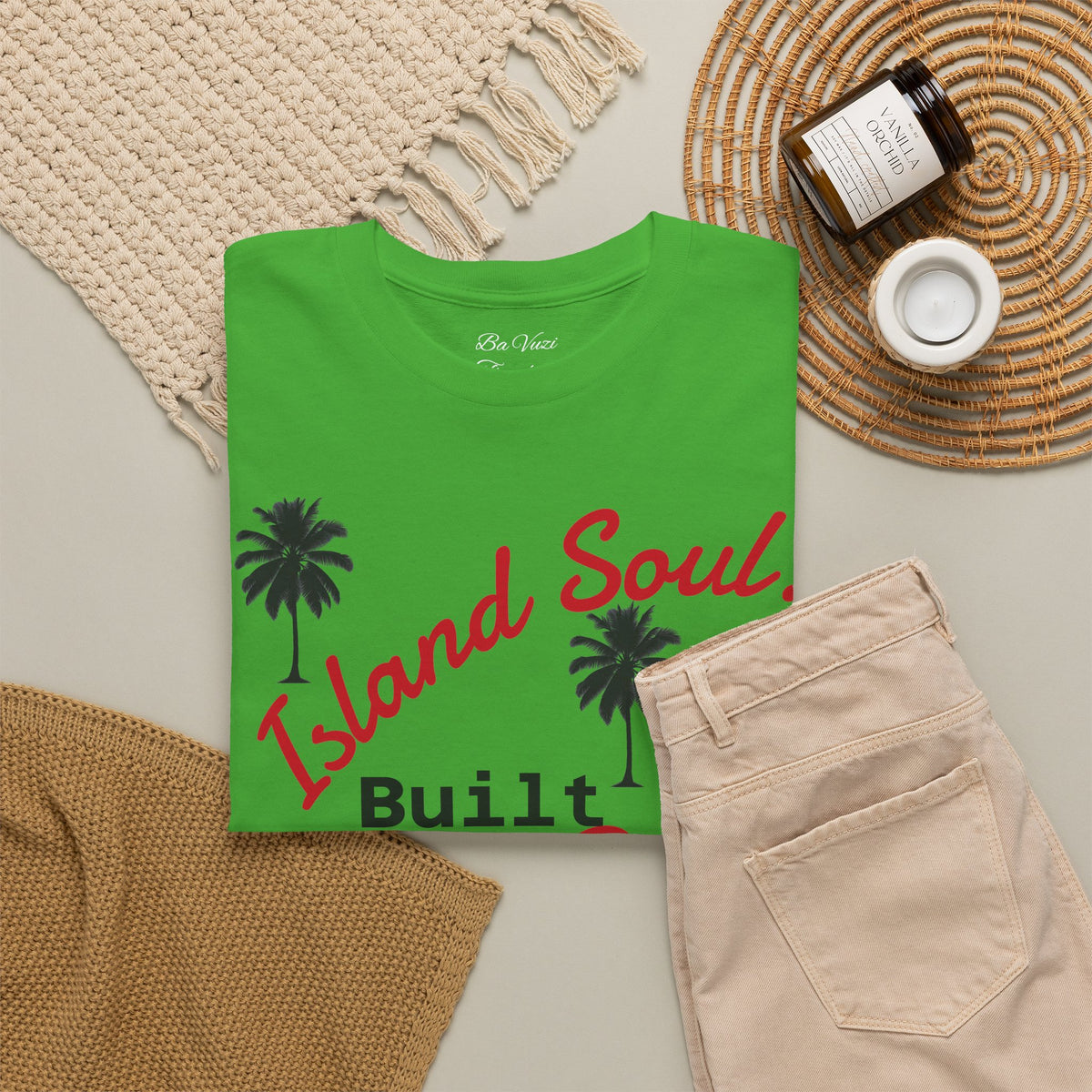 Island Soul Unisex Tee - Built on Rice-n-Peas & Road
