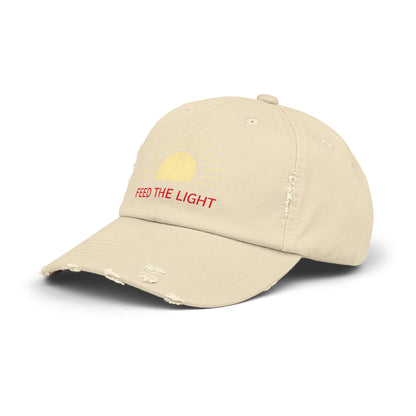 Feed The Light Unisex Distressed Cap