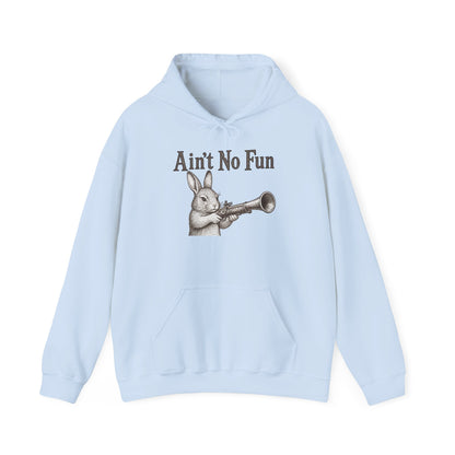 Ain't No Fun Rabbit Hoodie – Funny Vintage Animal Graphic Hoodie
