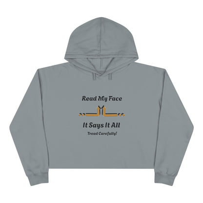Read My Face Crop Hoodie