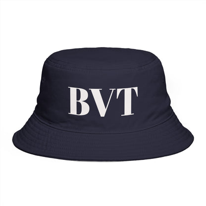 BVT Monogram Bucket Hat — Classic White BVT Logo