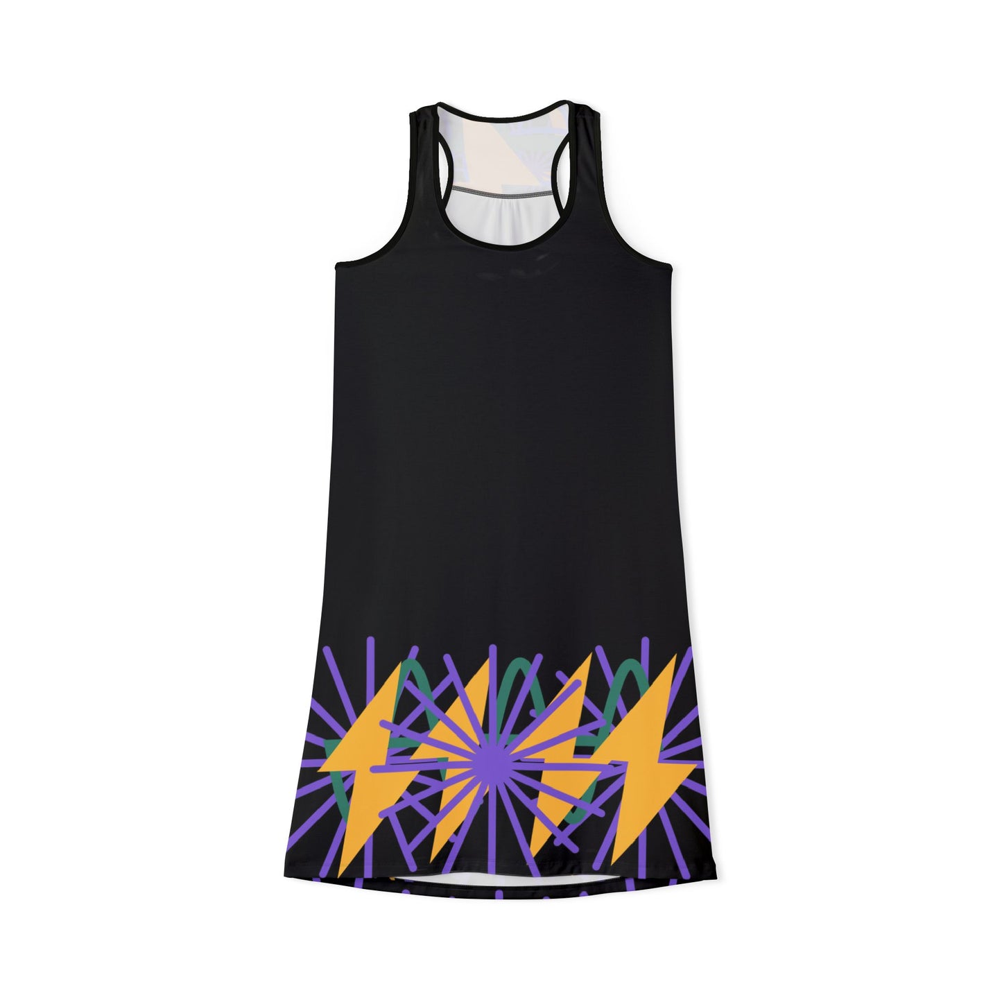 Vibrant Abstract Racerback Dress B