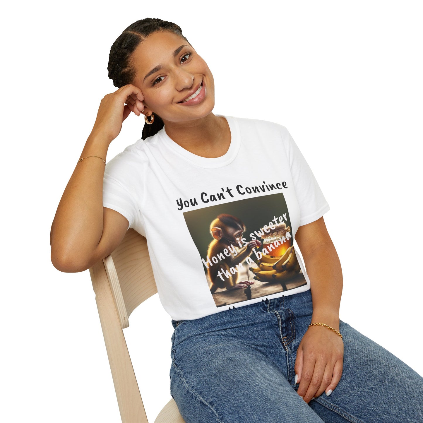 Honey and Banana Graphic T-Shirt — "You Can't Convince"
