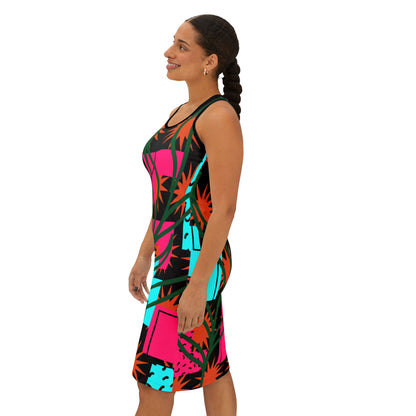 Tropical Print Racerback Dress B